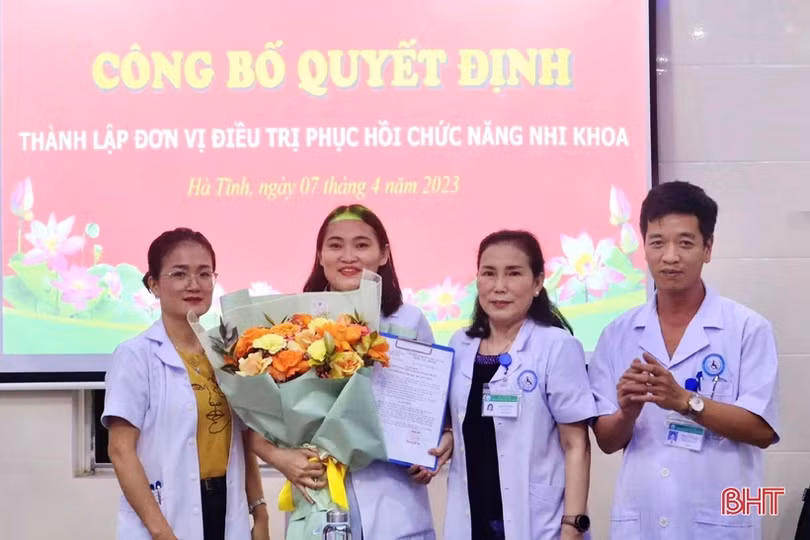 Bệnh viện ở Hà Tĩnh phát triển phục hồi chức năng trên các lĩnh vực mới