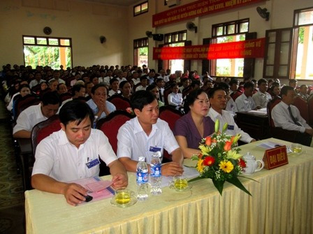 Các đại biểu về dự Đại hội