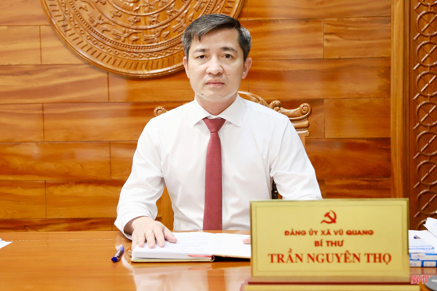 Ông Trần Nguyên Thọ - Bí thư Đảng ủy, Chủ tịch HĐND xã Vũ Quang. bqbht_br_img-9579-copy.jpg