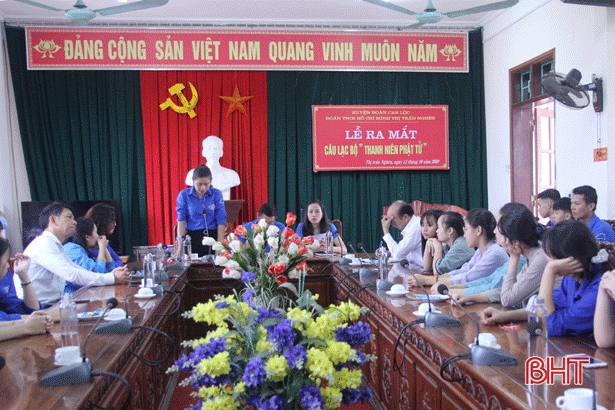 Tuổi trẻ Can Lộc lần đầu tiên ra mắt Câu lạc bộ “Thanh niên phật tử”