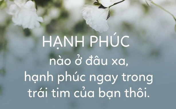 Hạnh phúc ở trong trái tim mỗi người!