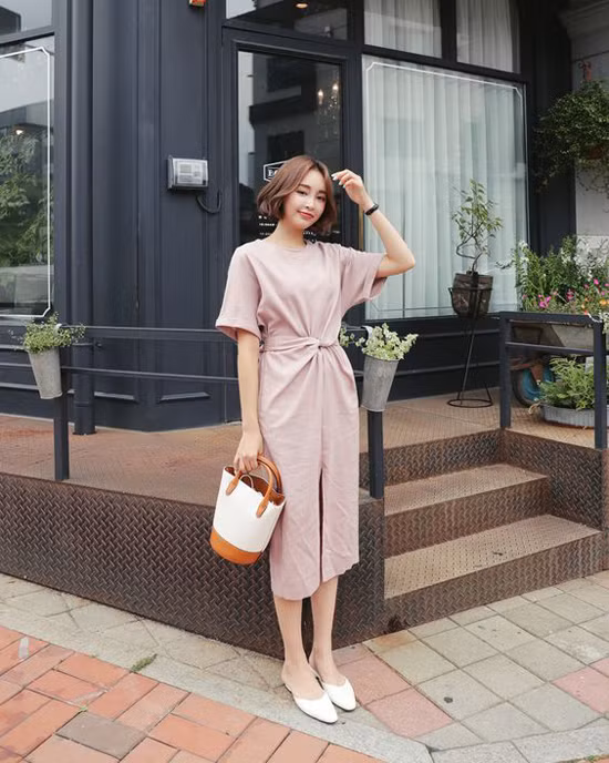 Các mẫu váy dáng dài cho nàng đón thu