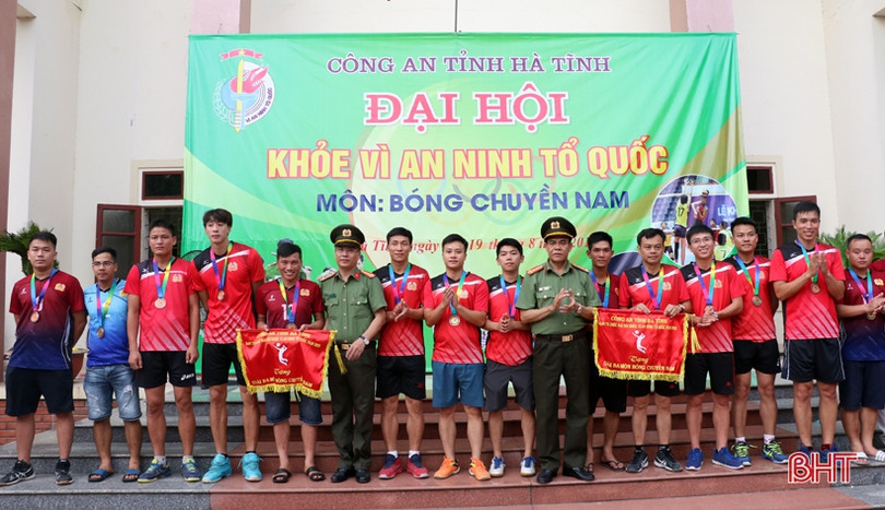 Công an thành phố vô địch Giải bóng chuyền toàn ngành Công an Hà Tĩnh