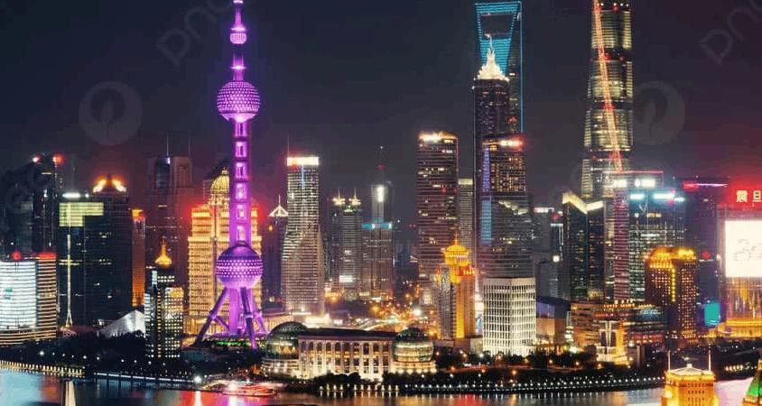 Đường chân trời nổi tiếng của Thượng Hải với khu tài chính Lujiazui. Thành phố là một trong những skyline mang tính biểu tượng nhất toàn cầu. (Nguồn: PngTree).