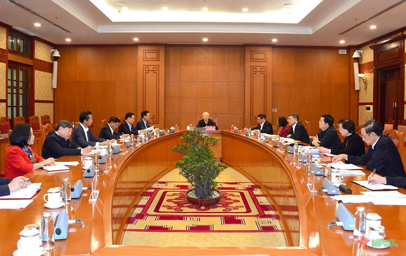 Quang cảnh phiên họp.