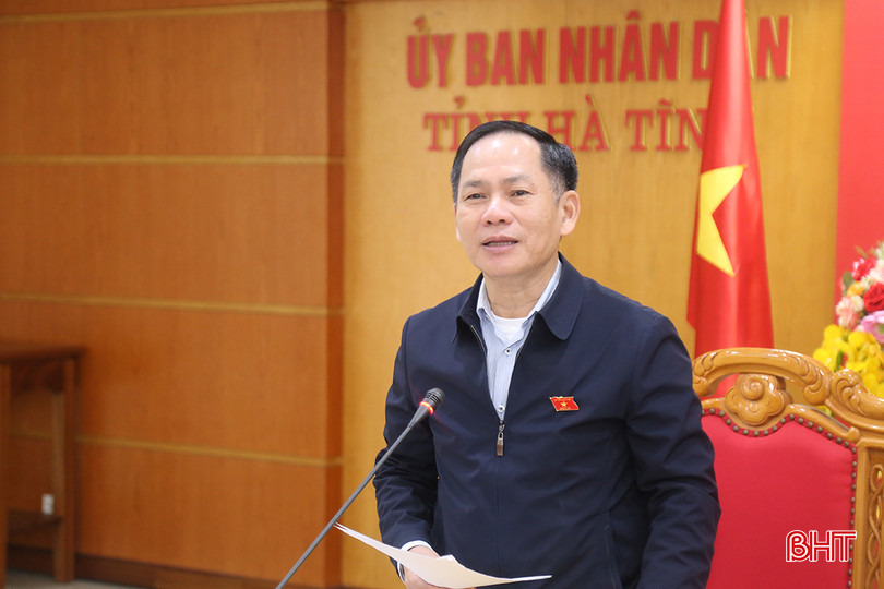 Phó Trưởng đoàn chuyên trách Đoàn ĐBQH tỉnh Trần Đình Gia kết luận cuộc làm việc. IMG_4976.JPG