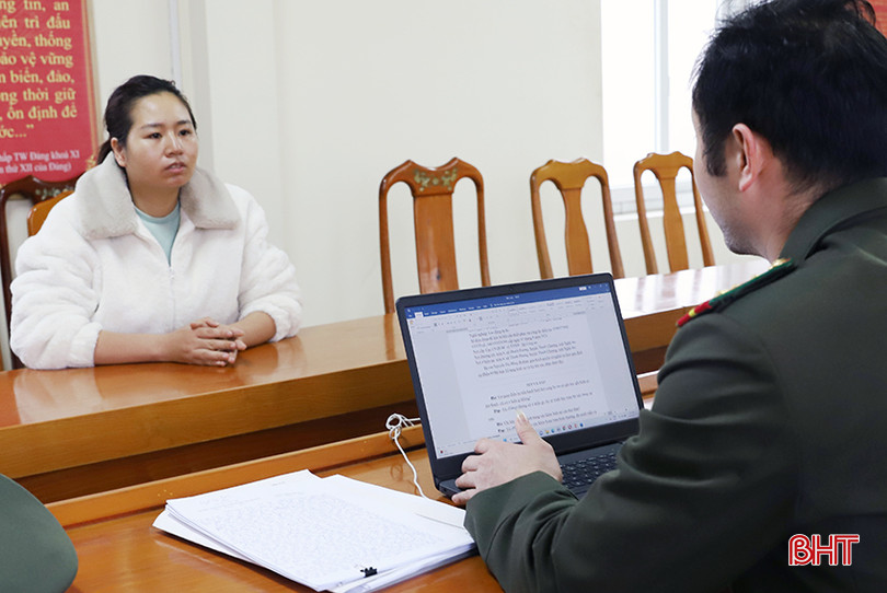 Cơ quan chức năng làm việc với đối tượng Vũ Thị Phương IMG_7274.JPG