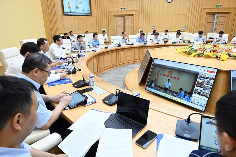 Các địa phương thông tin về công tác triển khai dự án 500 kV mạch 3 qua địa bàn. (Ảnh: Đức Duy/Vietnam+)