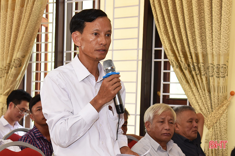 Cử tri Mai Đình Phong – Bí thư Đảng ủy xã Hồng Lộc đề xuất Quốc hội, Chính phủ, tỉnh có chính sách phù hợp đối với cán bộ dôi dư, cán bộ có nhu cầu nghỉ công tác sau sáp nhập đơn vị hành chính. DSC_5540.JPG