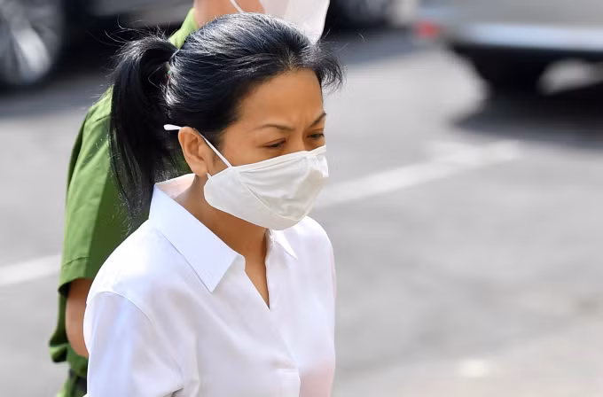 Trần Uyên Phương tại tòa hôm nay. Ảnh: Thanh Tùng