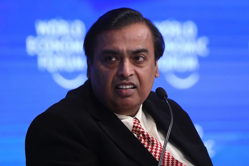 Tỷ phú Mukesh Ambani hiện là người giàu thứ hai châu Á và giàu thứ 12 thế giới với tài sản ròng trị giá khoảng 109 tỷ USD. Ảnh: Bloomberg. Tỷ phú Mukesh Ambani hiện là người giàu thứ hai châu Á và giàu thứ 12 thế giới với tài sản ròng trị giá khoảng 109 tỷ USD. Ảnh: Bloomberg.