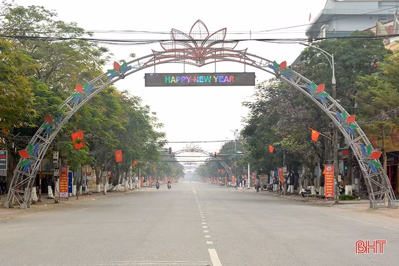 Thành phố Hà Tĩnh bình yên ngày đầu năm mới 