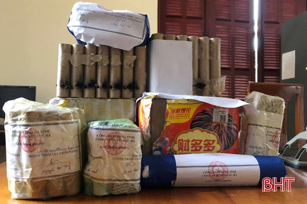 Bắt giữ 38 trường hợp tàng trữ, sử dụng pháo ở Lộc Hà