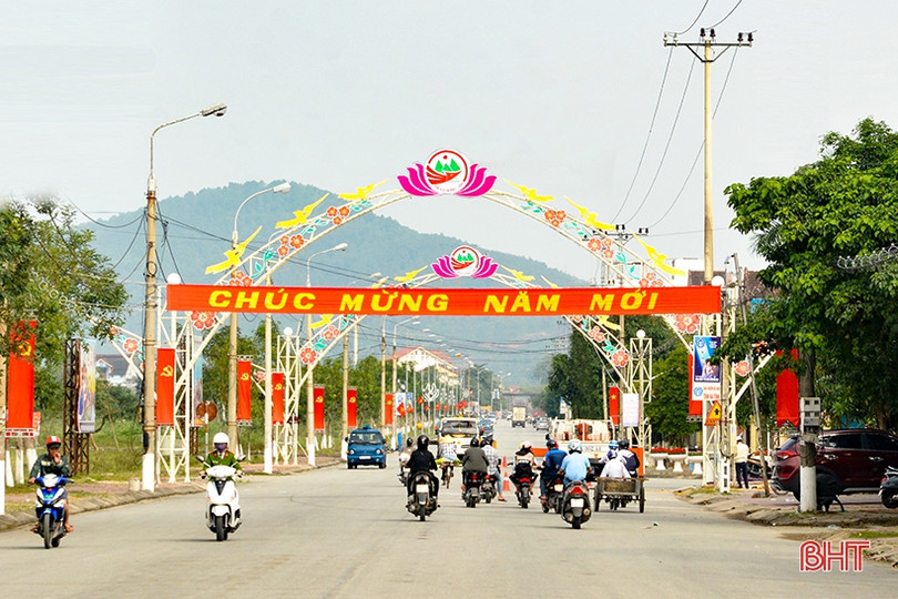 Xuân về rực rỡ trên đô thị phía Bắc Hà Tĩnh