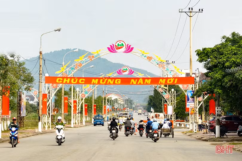 Xuân về rực rỡ trên đô thị phía Bắc Hà Tĩnh