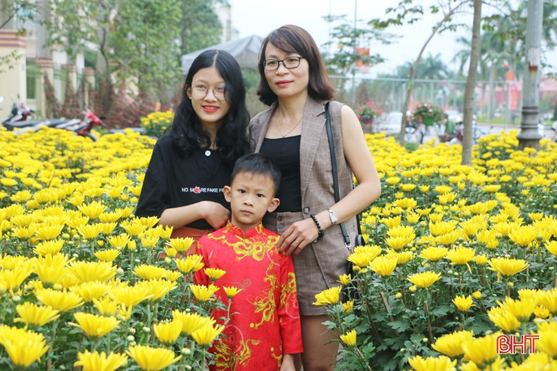 Ra phố hoa Hà Tĩnh mang Xuân về nhà