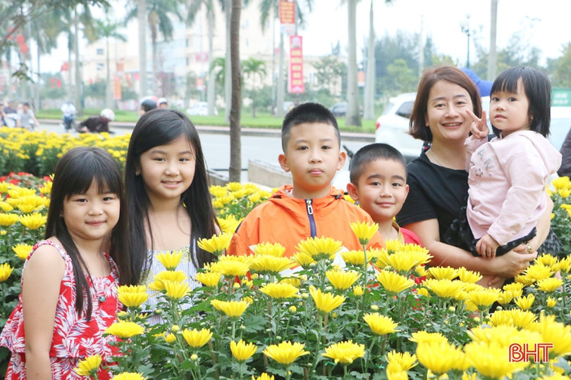 Ra phố hoa Hà Tĩnh mang Xuân về nhà