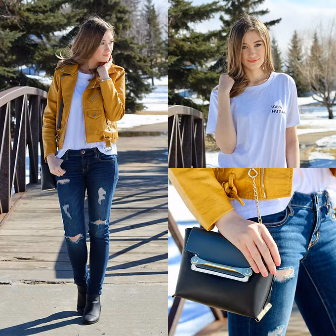 Gợi ý mix đồ màu nổi đi du xuân