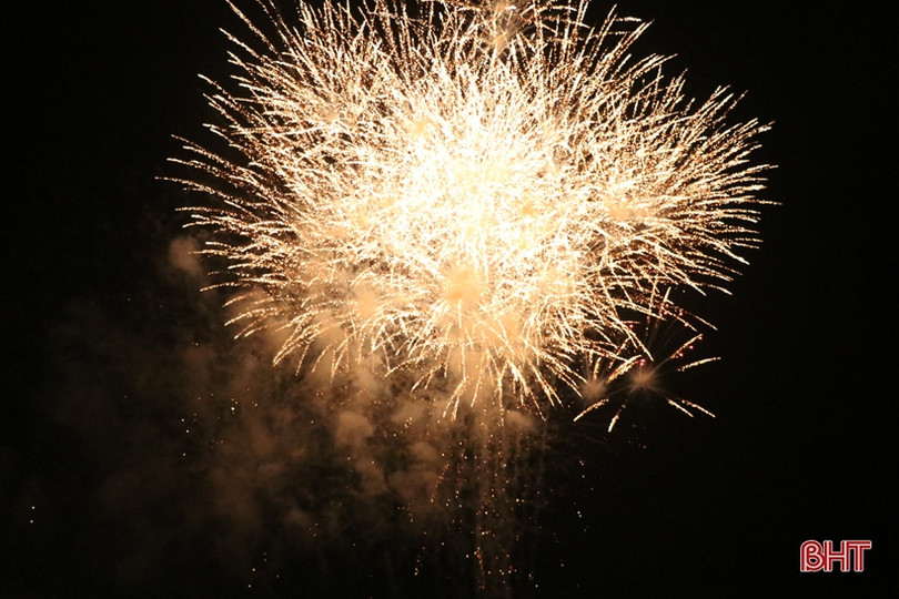 Hà Tĩnh rực rỡ pháo hoa “Mừng Đảng, mừng xuân Canh Tý” ảnh 9 Hà Tĩnh rực rỡ pháo hoa “Mừng Đảng, mừng xuân Canh Tý”