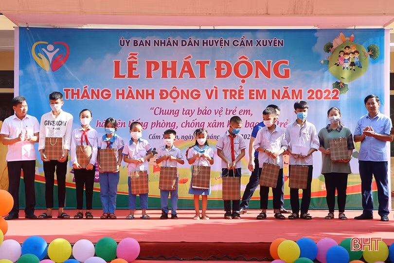 Cẩm Xuyên phát huy mọi nguồn lực để bảo vệ, chăm sóc trẻ em