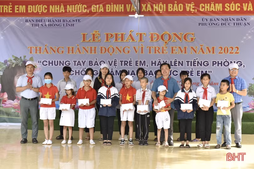 Các địa phương ở Hà Tĩnh phát động Tháng hành động vì trẻ em năm 2022