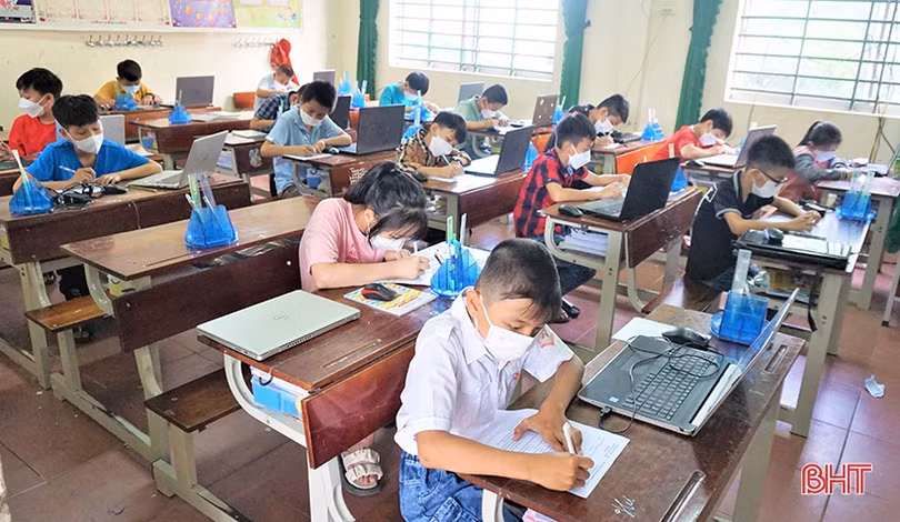 23 học sinh đạt giải tại Hội thi Tin học trẻ huyện Hương Khê năm 2022