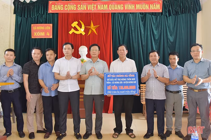 Sở Tài chính Hà Tĩnh đỡ đầu thôn biên giới xây dựng nông thôn mới