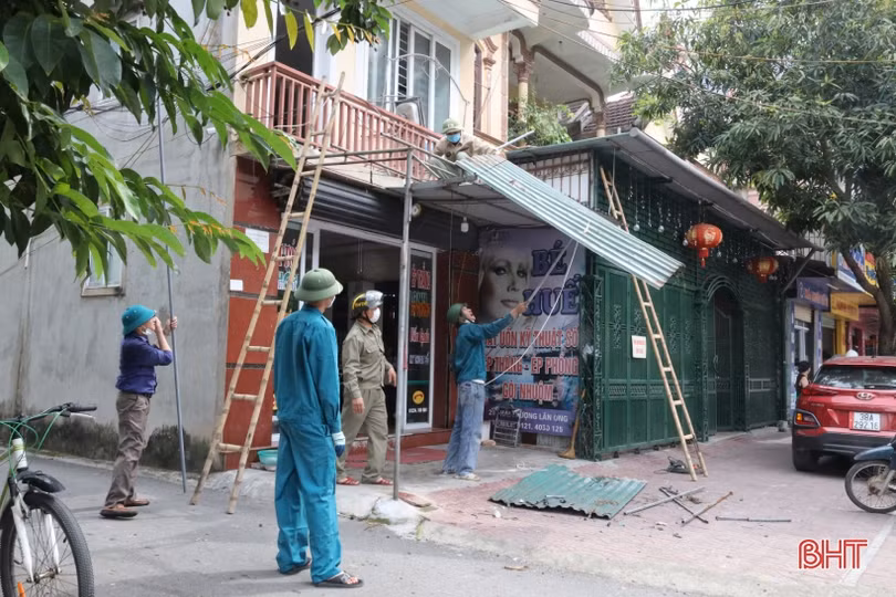 Thiết lập lại kỷ cương đô thị bên đường Hải Thượng Lãn Ông ở TP Hà Tĩnh