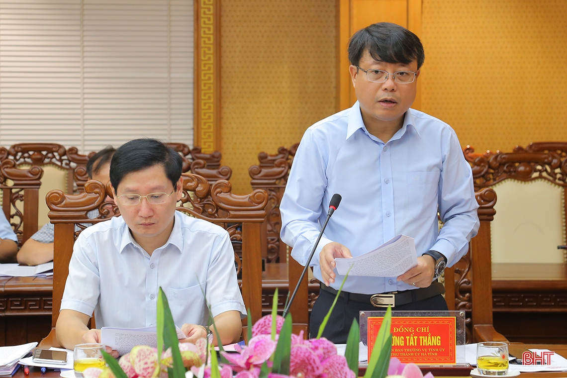 Đại hội Đảng bộ thành phố phải là đại hội “mẫu” của Hà Tĩnh