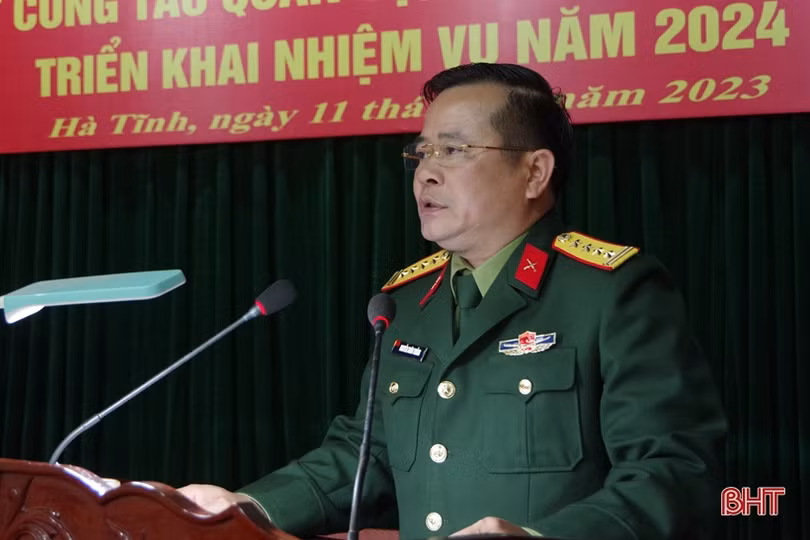 Bộ CHQS tỉnh Hà Tĩnh hội nghị quân chính, triển khai nhiệm vụ năm 2024