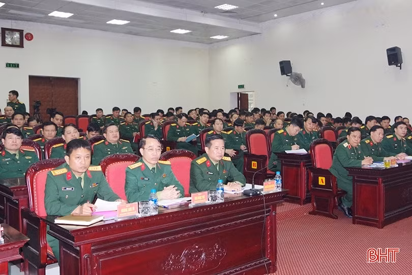 Bộ CHQS tỉnh Hà Tĩnh hội nghị quân chính, triển khai nhiệm vụ năm 2024