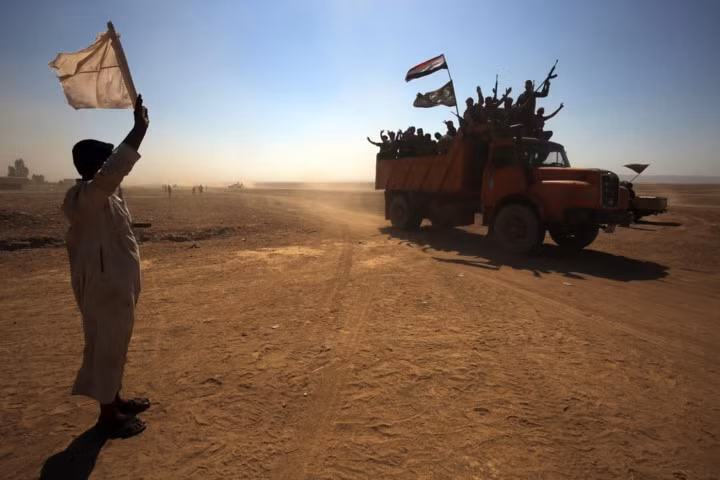 hinh anh binh si iraq tien ve giai phong hawija khoi tay is
