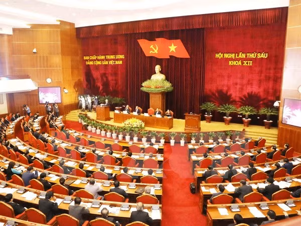 ngay lam viec thu hai hoi nghi trung uong sau khoa xii