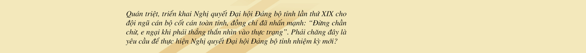 Hệ thống chính trị các cấp và mỗi người dân hãy chung sức, đồng lòng đưa nghị quyết của Đảng vào cuộc sống