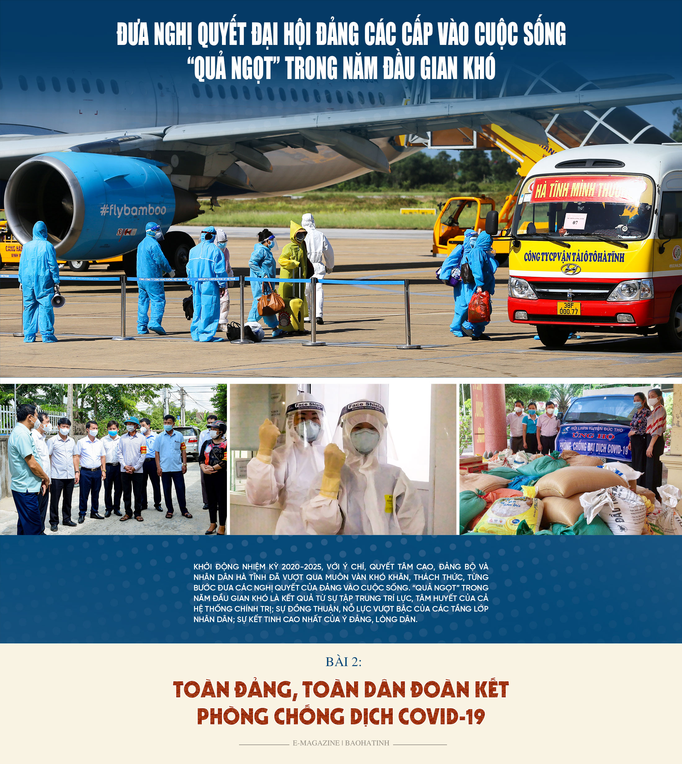 Đưa nghị quyết đại hội Đảng các cấp vào cuộc sống - “Quả ngọt” trong năm đầu gian khó (bài 2): Toàn Đảng, toàn dân đoàn kết phòng, chống dịch COVID-19