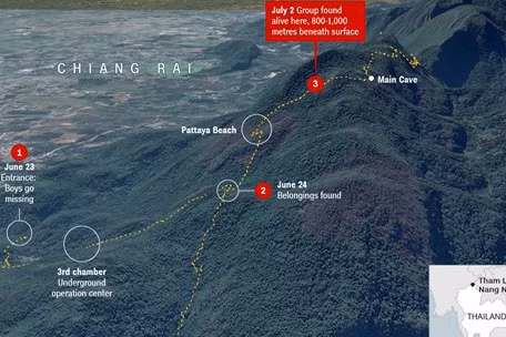 Một thợ lặn hy sinh trong vụ cứu hộ đội bóng Thái Lan dưới hang sâu
