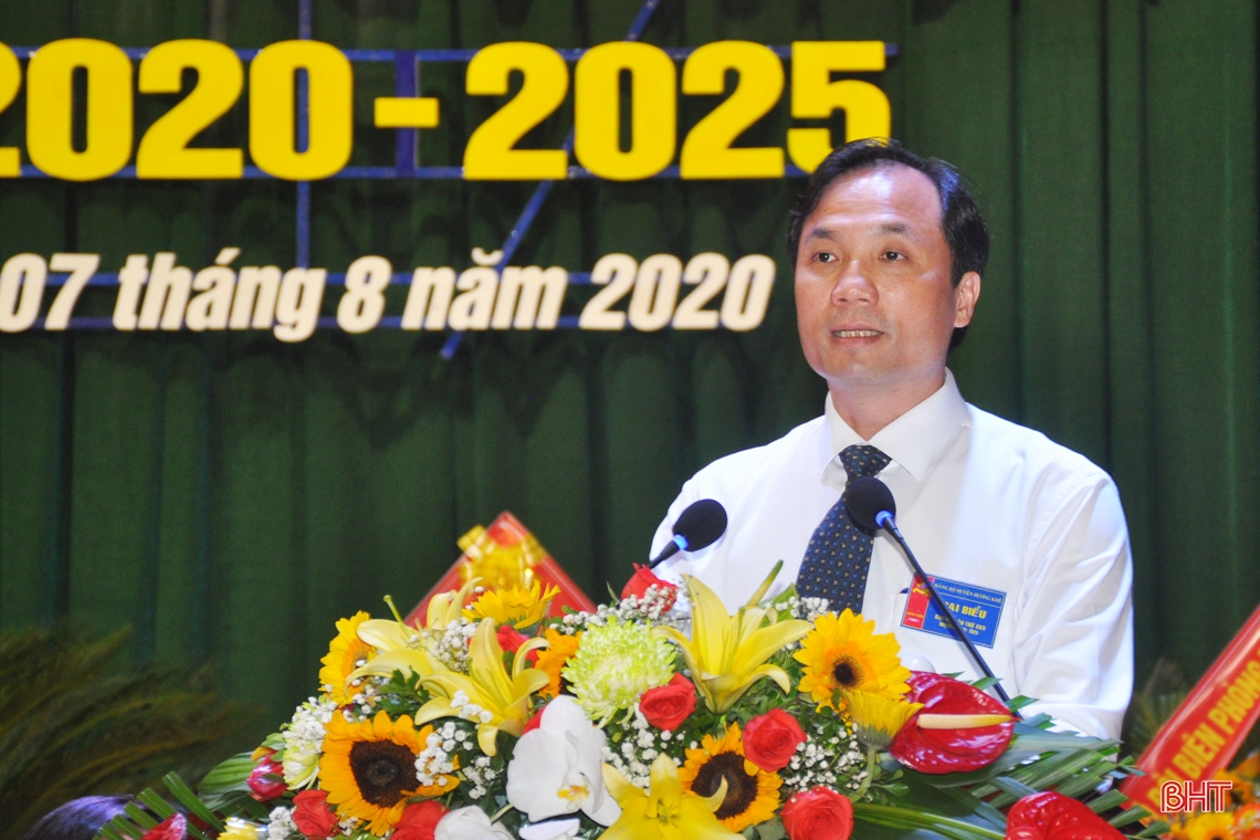 38 đồng chí được bầu vào Ban Chấp hành Đảng bộ huyện Hương Khê nhiệm kỳ 2020 - 2025
