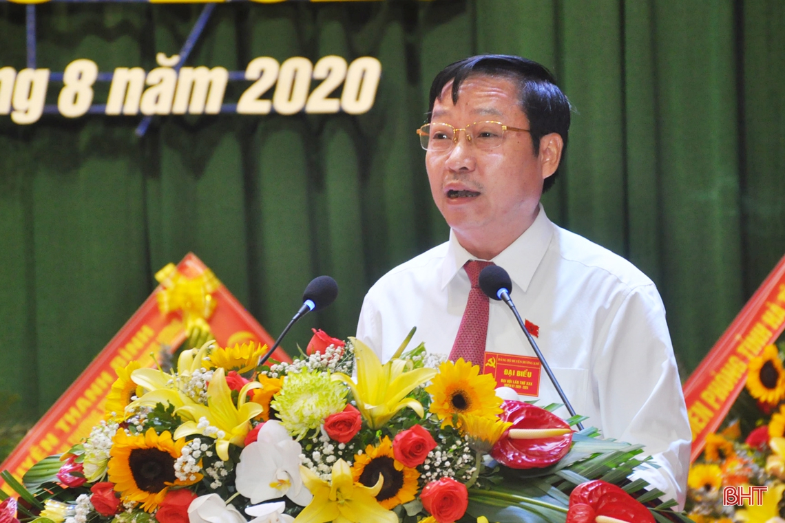 38 đồng chí được bầu vào Ban Chấp hành Đảng bộ huyện Hương Khê nhiệm kỳ 2020 - 2025