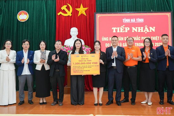 Các doanh nghiệp hỗ trợ Hà Tĩnh 1,5 tỷ đồng khắc phục hậu quả thiên tai