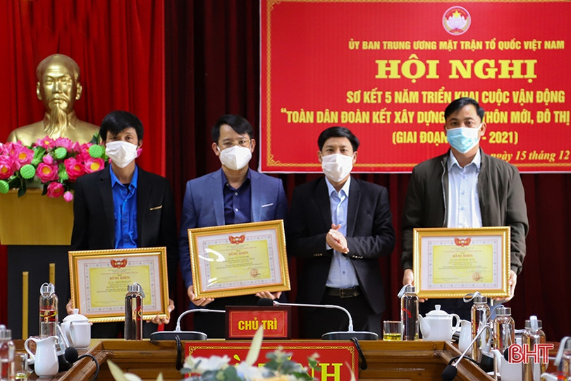 Hà Tĩnh có 3 cá nhân được nhận bằng khen của Ủy ban Trung ương MTTQ Việt Nam