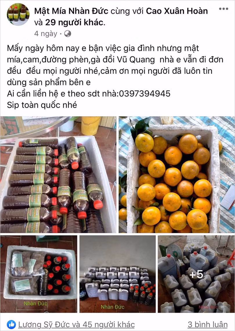 Linh hoạt kết nối, tìm kiếm khách hàng để mật mía Vũ Quang ngọt mãi