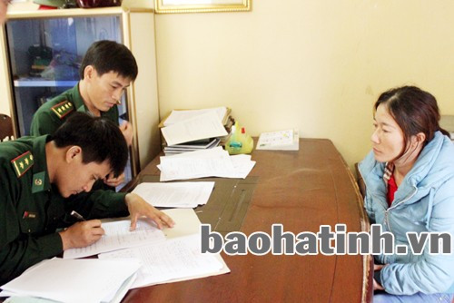 Đối tượng Phan Thị Gọn khai nhận hành vi vận chuyển ma túy tại Đồn Biên phòng Cửa khẩu quốc tế Cầu Treo