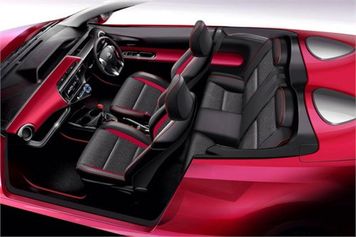 Nội thất của Toyota Aqua Air Concept. Nội thất của Toyota Aqua Air Concept.