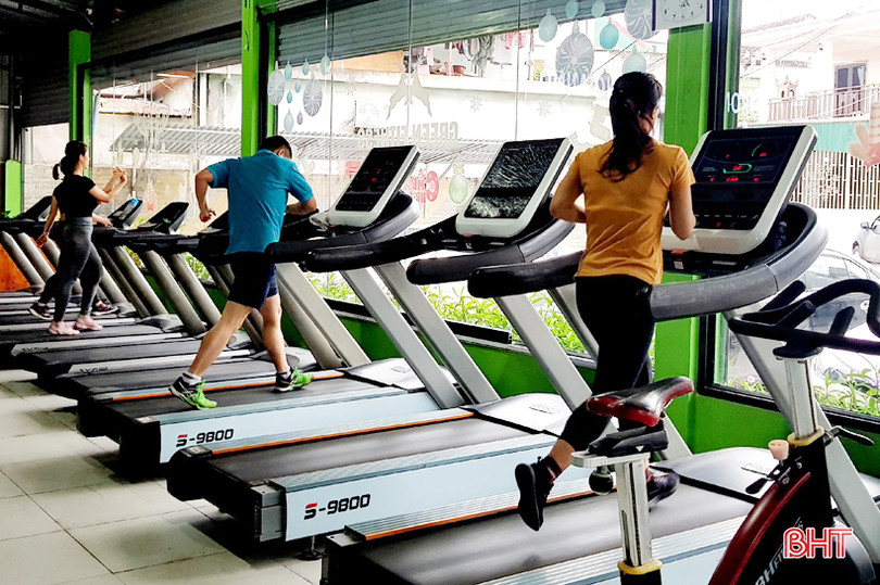 Thực hiện nghiêm quy định phòng dịch, các cơ sở tập thể hình ở TP Hà Tĩnh đón khách trở lại
