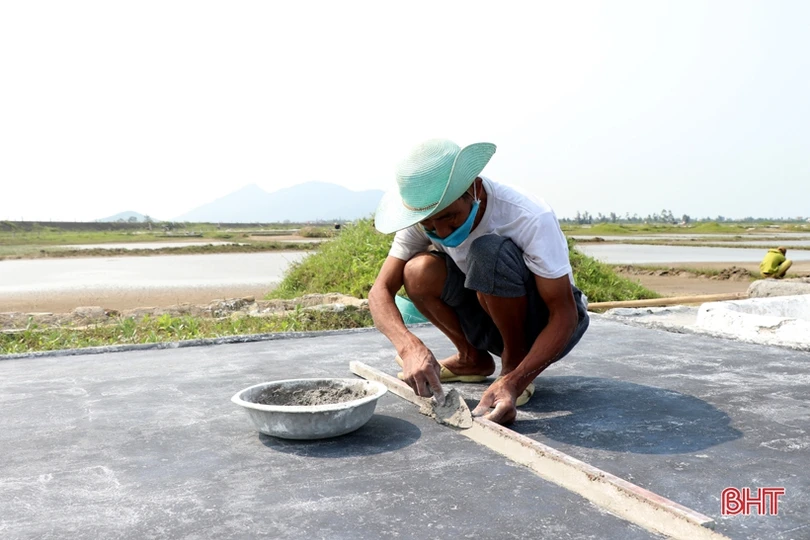 Vựa muối” thị xã Kỳ Anh vào vụ sản xuất mới