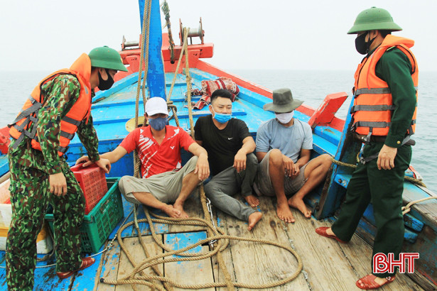Bắt giữ 2 tàu giã cào Thanh Hóa, Nghệ An khai thác trái phép