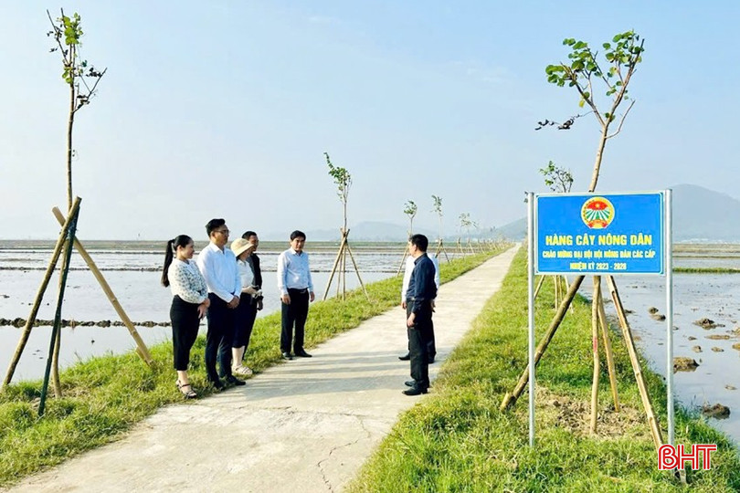 Thôn Phú Minh xây dựng những con đường nội đồng thẳng tắp, trồng cây xanh hai bên tạo cảnh quan môi trường. bqbht_br_z7020681859701-2b8a1f6b527273227cea4556d26cecca.jpg