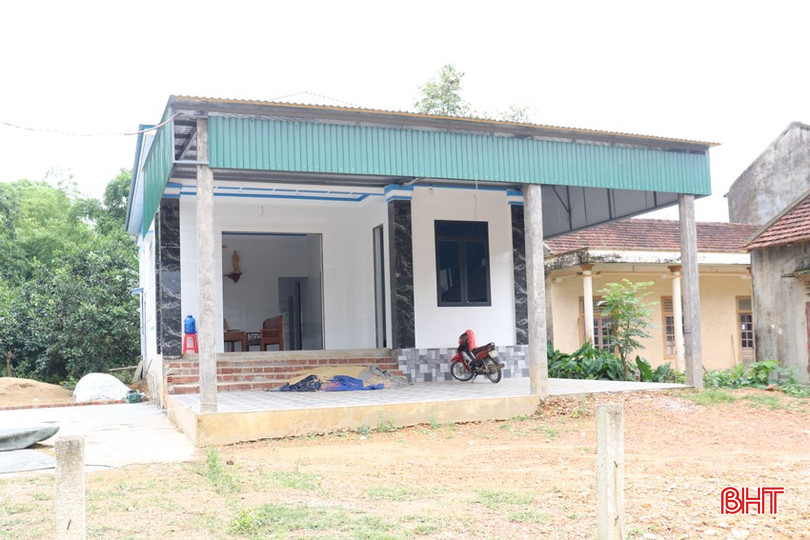 Ngôi nhà của anh Ngô Đăng L. (thôn Trung Thành, xã Điền Mỹ) chưa nộp thuế xây dựng nhà ở tư nhân. bqbht_br_img-6835.jpg