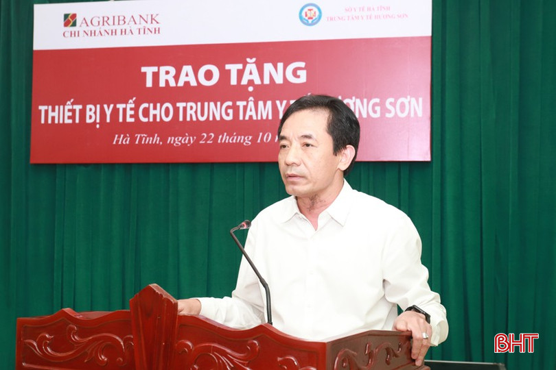 Biträdande chef för hälsodepartementet Le Chanh Thanh talade vid ceremonin. bqbht_br_img-1083.jpg