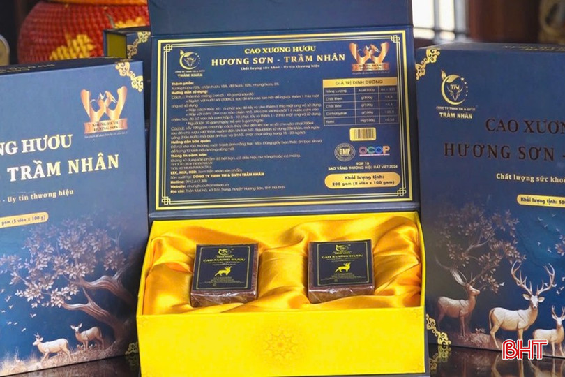 Sản phẩm cao xương hươu Hương Sơn do Công ty TNHH Thương mại & dịch vụ tổng hợp Trầm Nhân sản xuất. bqbht_br_z6444573422505-99294400f24c54f4e4fb1b28c3eeb240.jpg